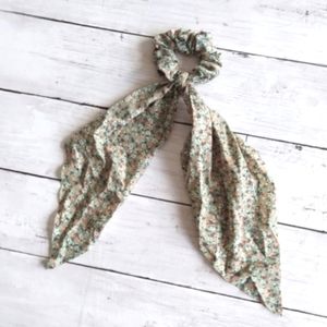 Phyllis Ditsy Floral Hair Scarf - Sage
